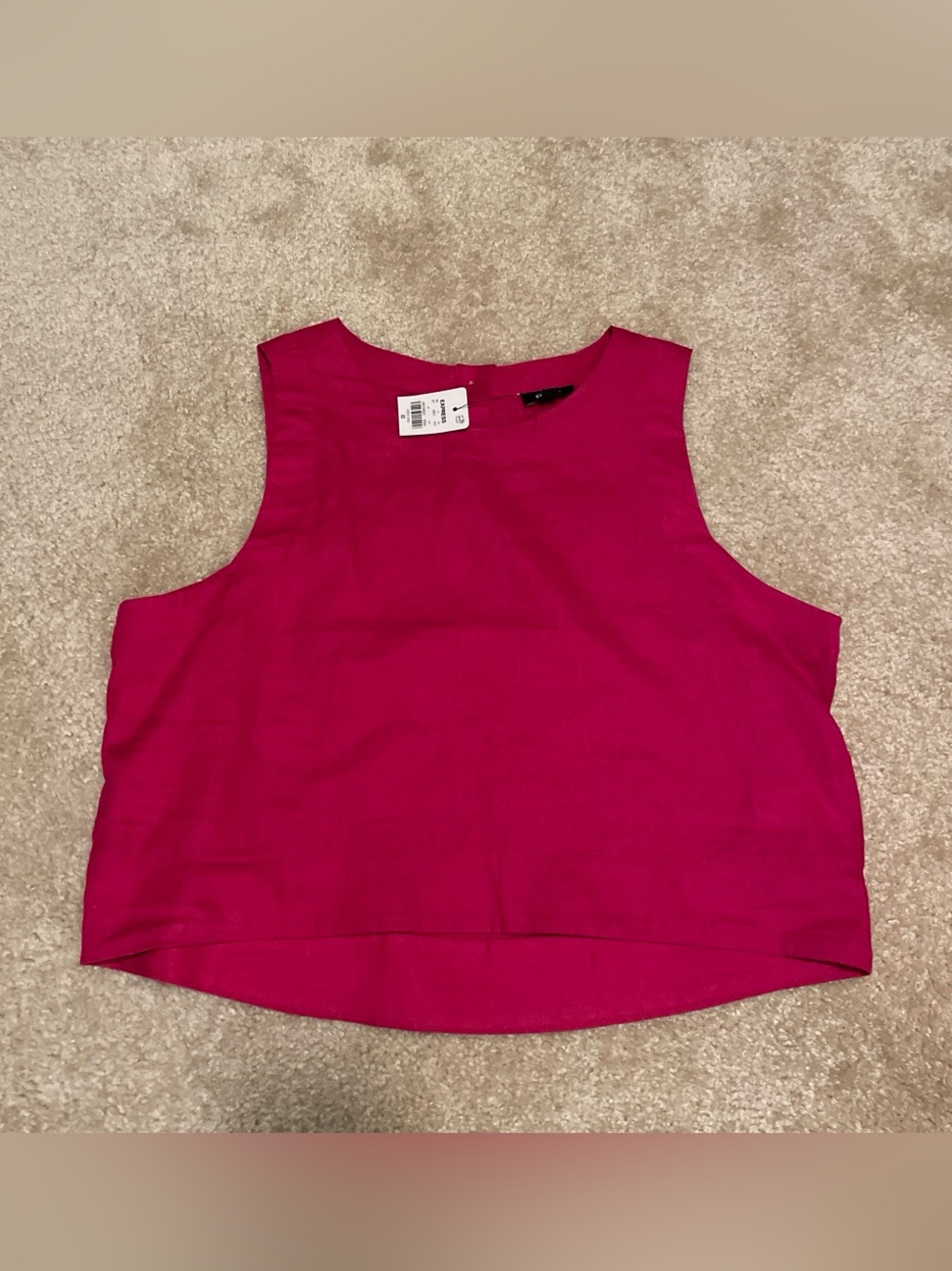 NWT Linen Pink Crop Top
